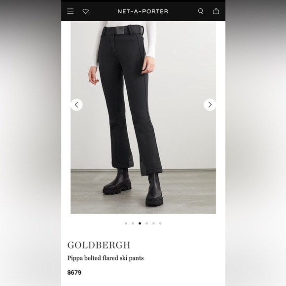 NWT GOLDBERGH Pippa belted flared ski pants - Picture 1 of 16